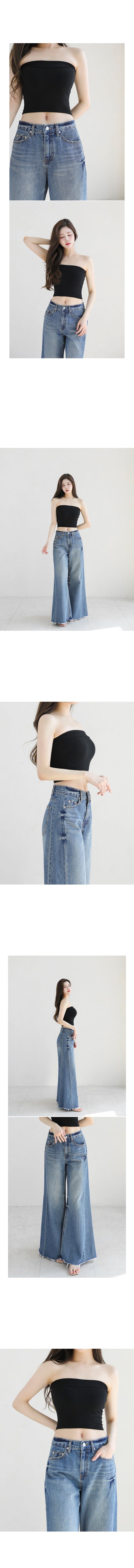 moont wide denim pants