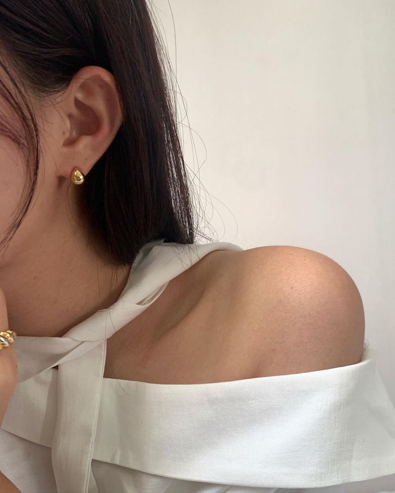 (silver925) Tears earrings *gold