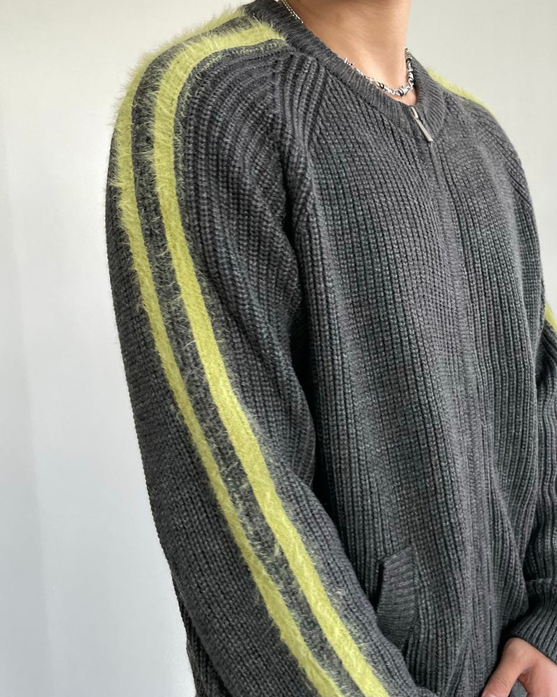 Kade Line Knit Zip-up