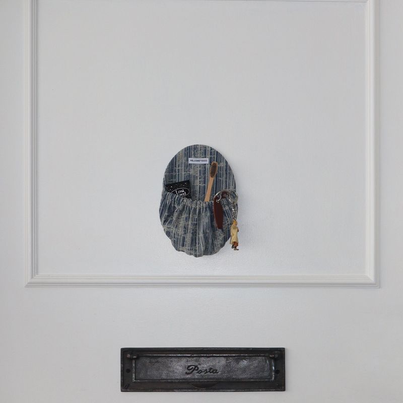 Poketto mini (Brushed Denim) Wall Pokect