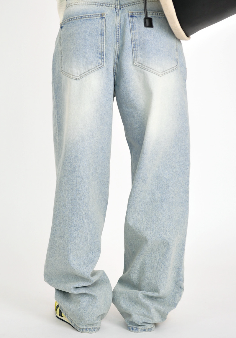 (UNISEX)soft denim pants