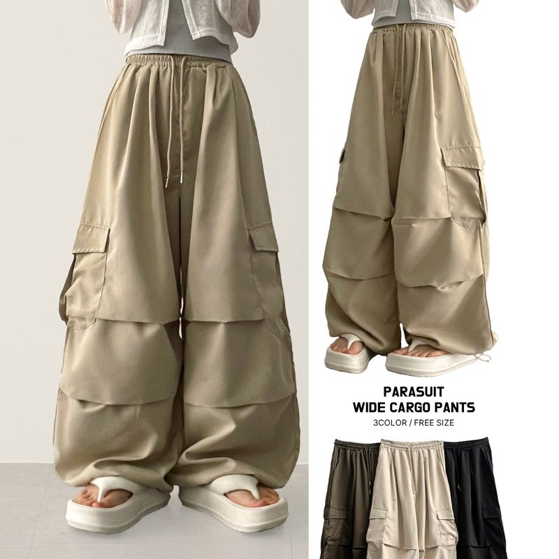 hijjoo（ハイチュー）の「Reedy Pocket Pintuck Parachute Wide Pants（Pants）」