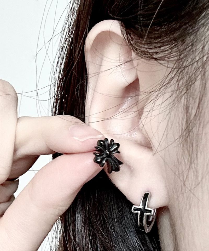 Black Cross Piercing 2PCS