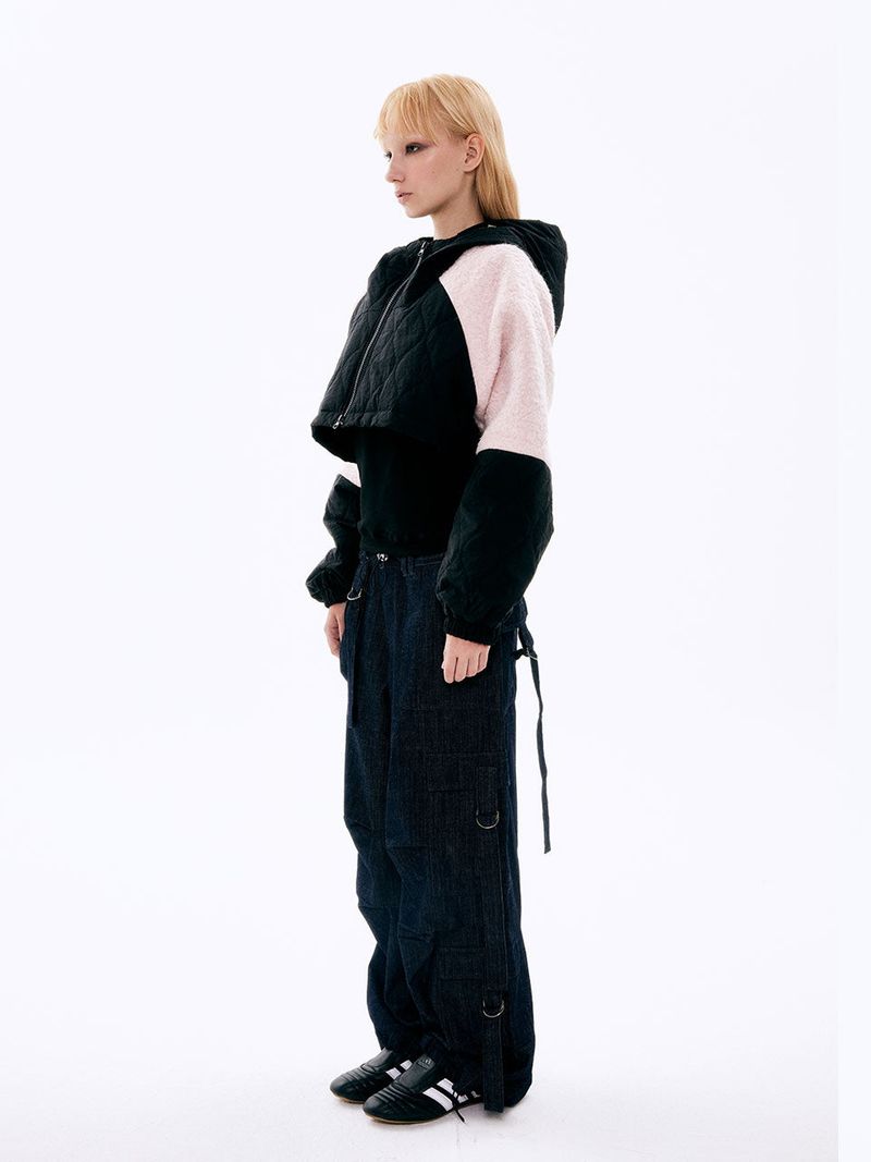  Padded Wool Jacket_Black
