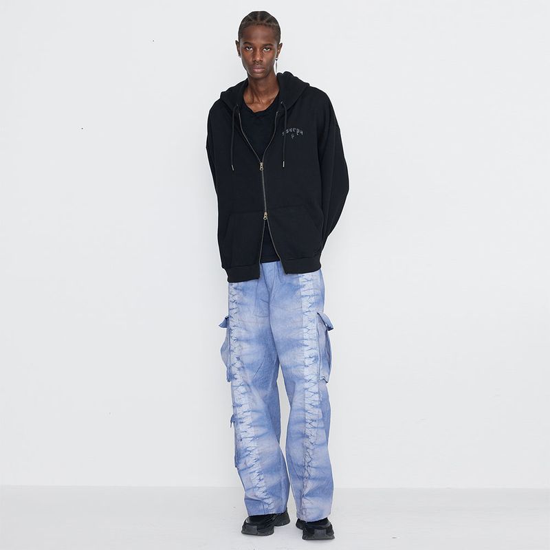 Dyeing Cargo Banding Pants Blue