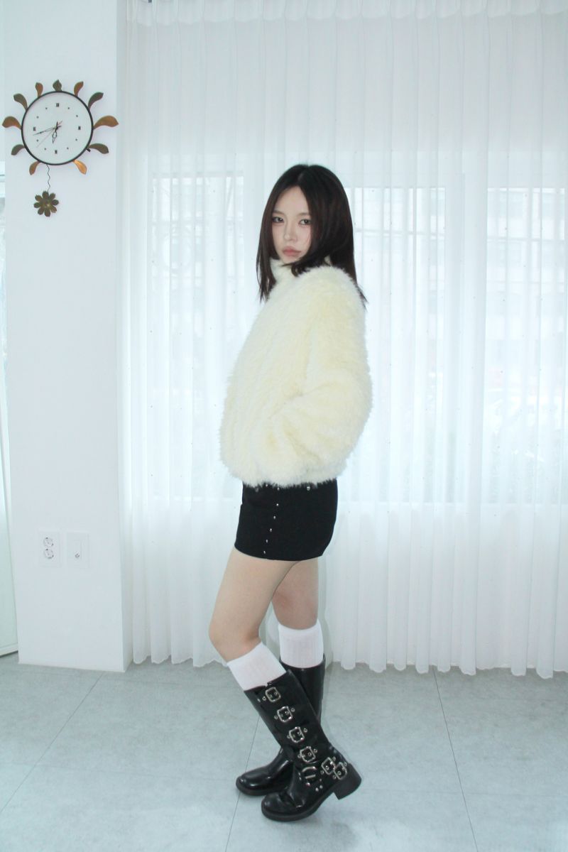 NOIR SOFT FUR JOGGER JK