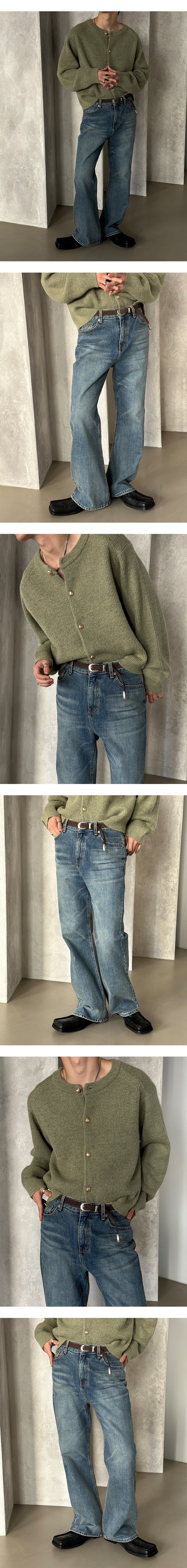 [Unisex] Daily flare denim pants