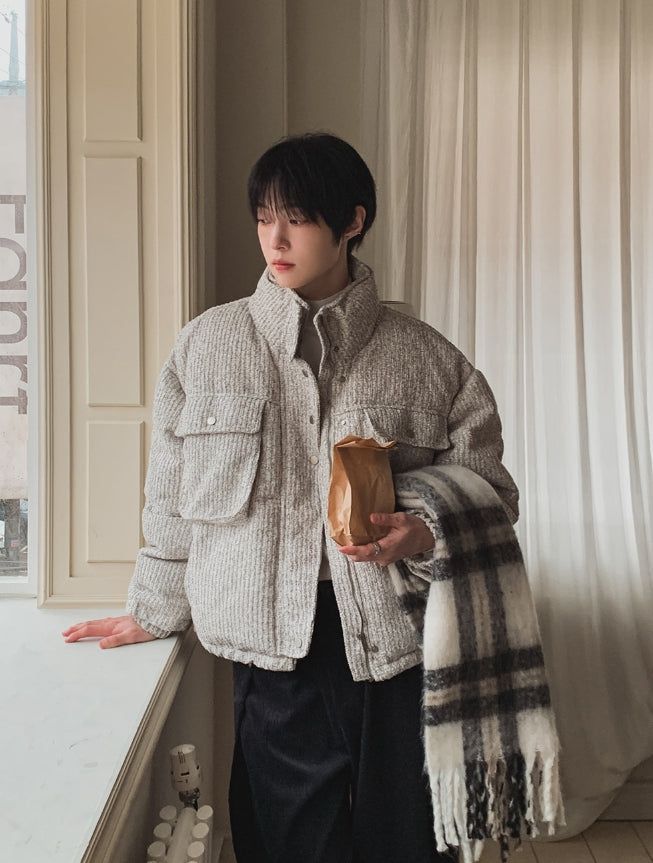 2PLAN（ツープラン）の「Anur Crop Tweed Padding（Jackets/Outerwear）」