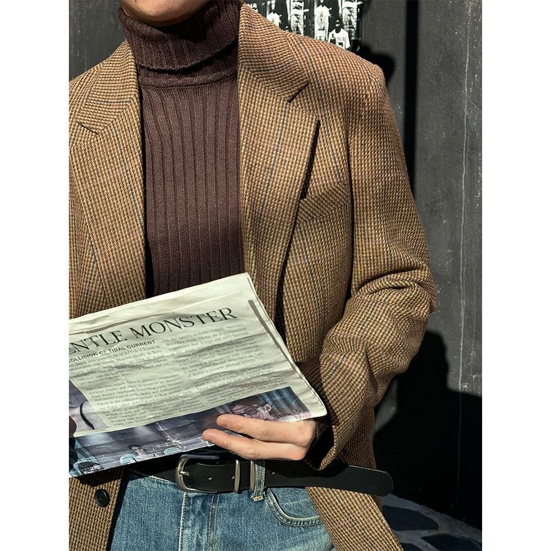LAURANT（ロラン）の「[F/W] テディーチェック２ボタンウールジャケット（ジャケット/アウター）」