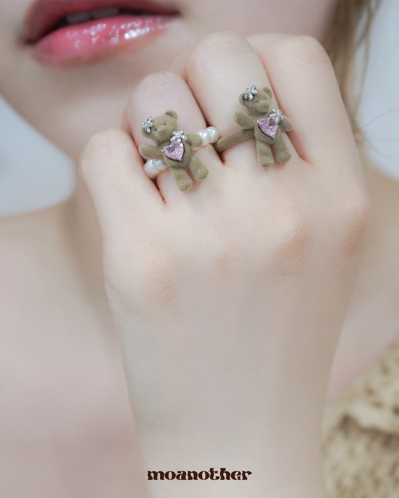 moanother（モノアザー）の「Teddy Heart Pearl Ring（Accessories）」