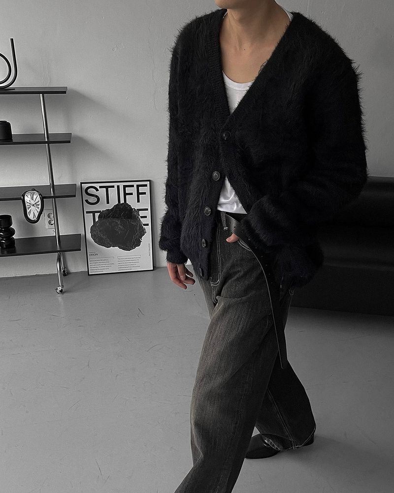 OA Blanc Angora Cardigan (3 colors)