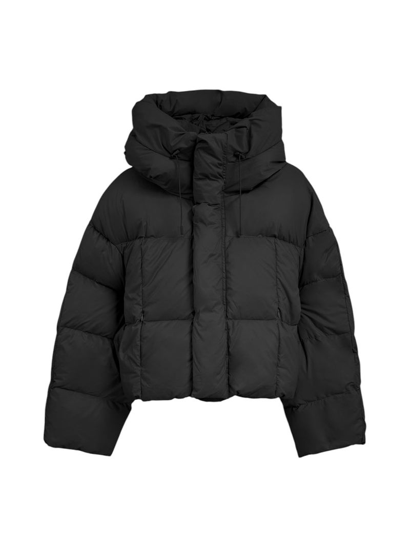 Out String Winter High-Neck Duck-Down Padded Jacket (Light Padded)