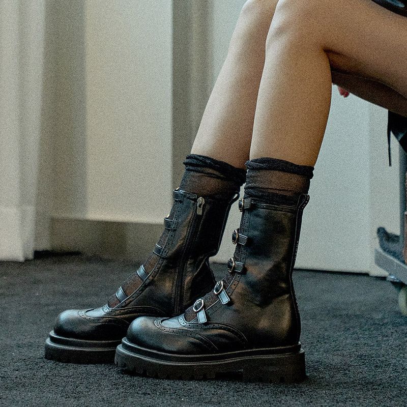 Luella Belted Walker Boots_B2555