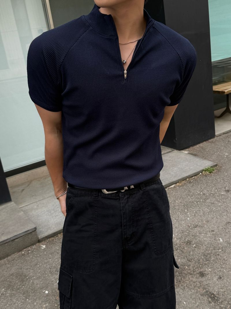 AVAND（アバンド）の「Sain zip-up short sleeve（Tops）」