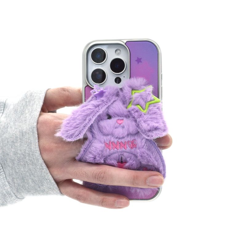 SUN CASE SHY RABBIT LIGHT PURPLE (GLOSSY SILVER)