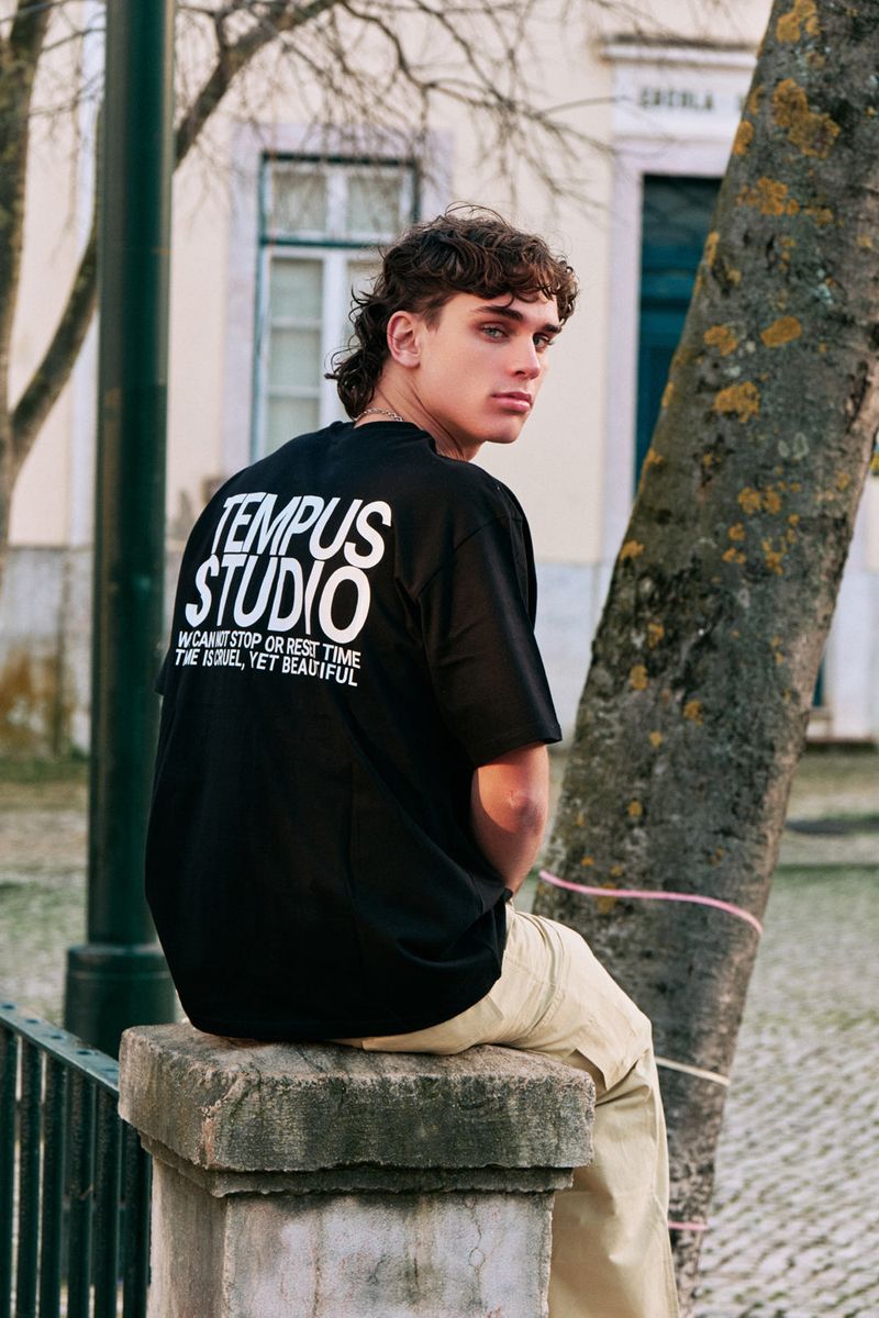 TIME ロゴTシャツ (BLACK)