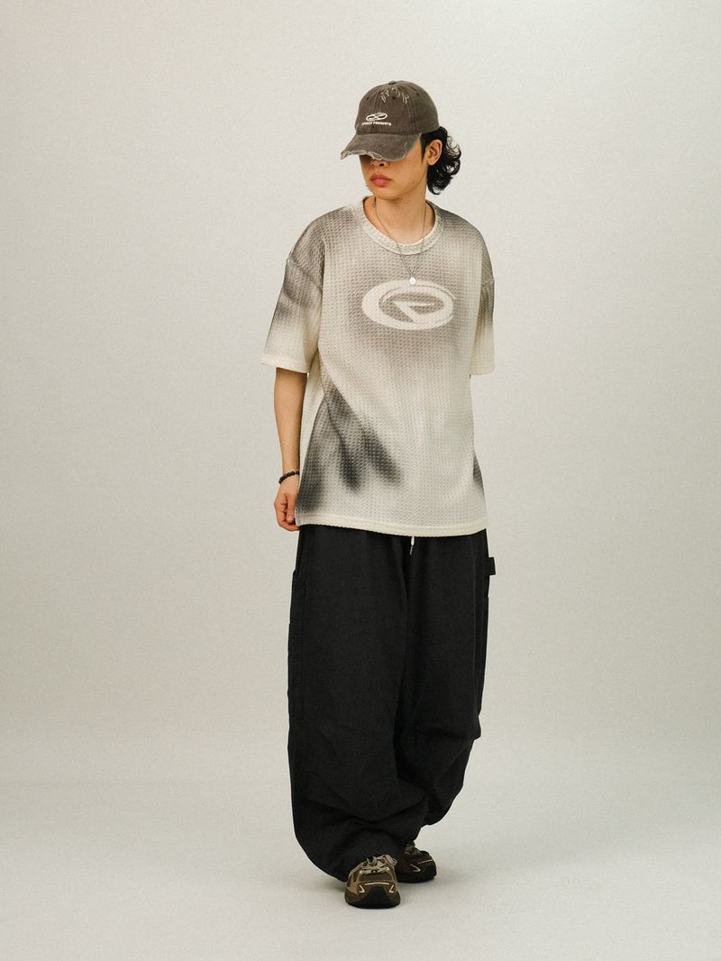 ZE Embo Vintage Printing Half T