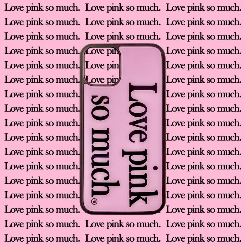 [MADE] Love pink so much Glass Bumper iPhone Case