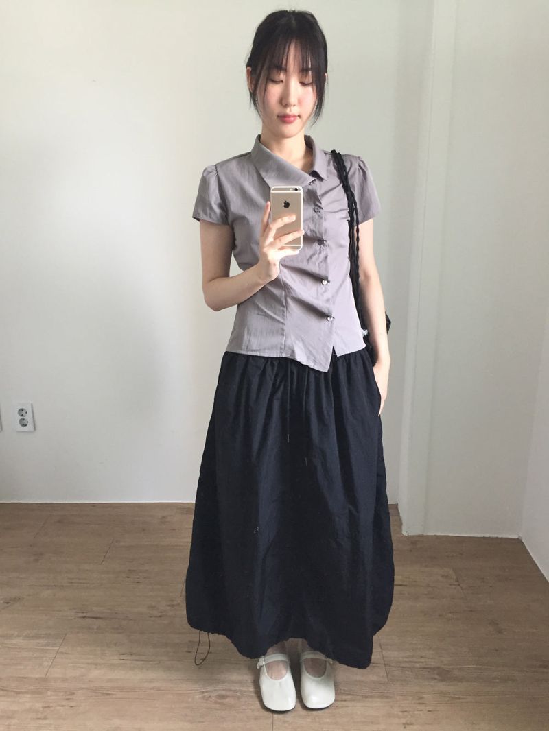 Vivi Balloon Long Skirt (3color)