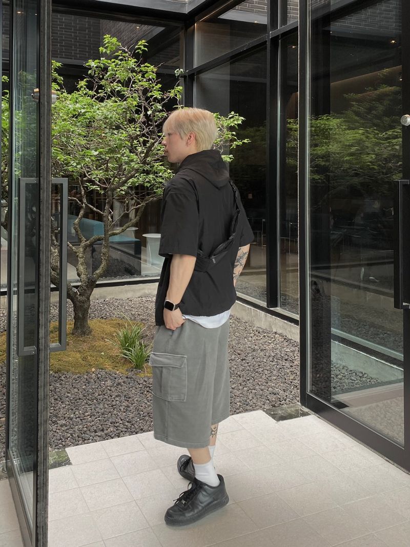 Pigment Sweat Cargo Half Pants 3C