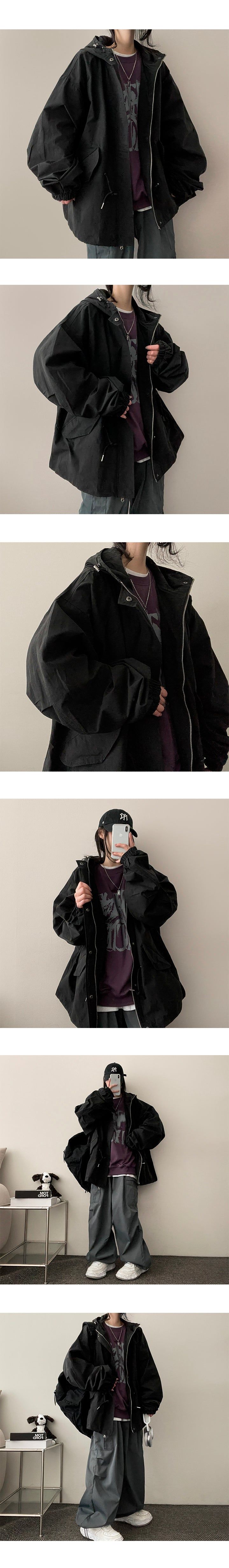 Mowin String Hood Short Bomber Jacket