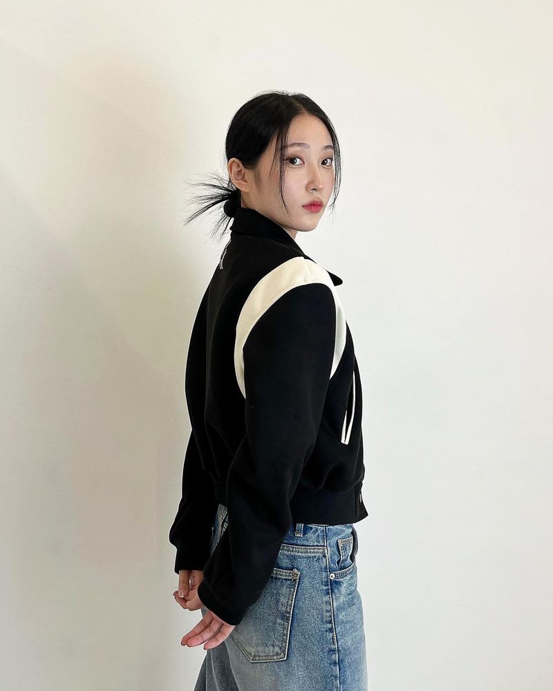 STACK LOGO VARSITY JACKET