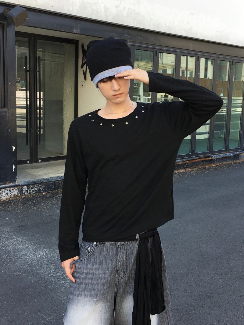 DISCERNMENT（ディサーンメント）の「ループ スラブ アイレット ロングスリーブ 2C（トップス）」