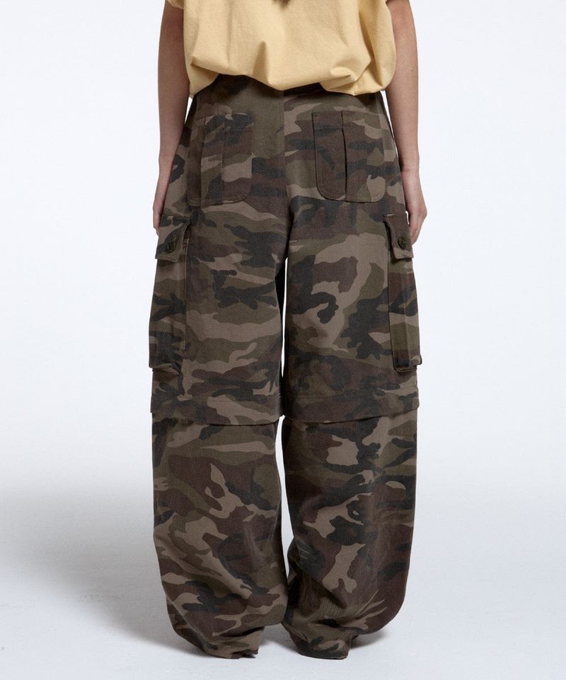 CONY CAMO 2-WAY CARGO PANTS / KHAKI
