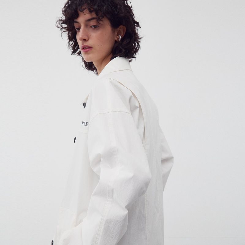 SAFARI SHIRT JACKET WHITE