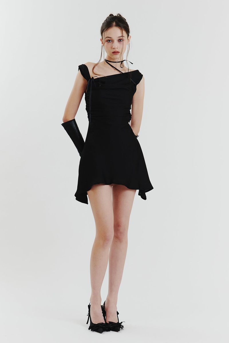 PAIN OR PLEASURE（ペインオアプレジャー）の「DEW COWL DRESS black（Dresses）」