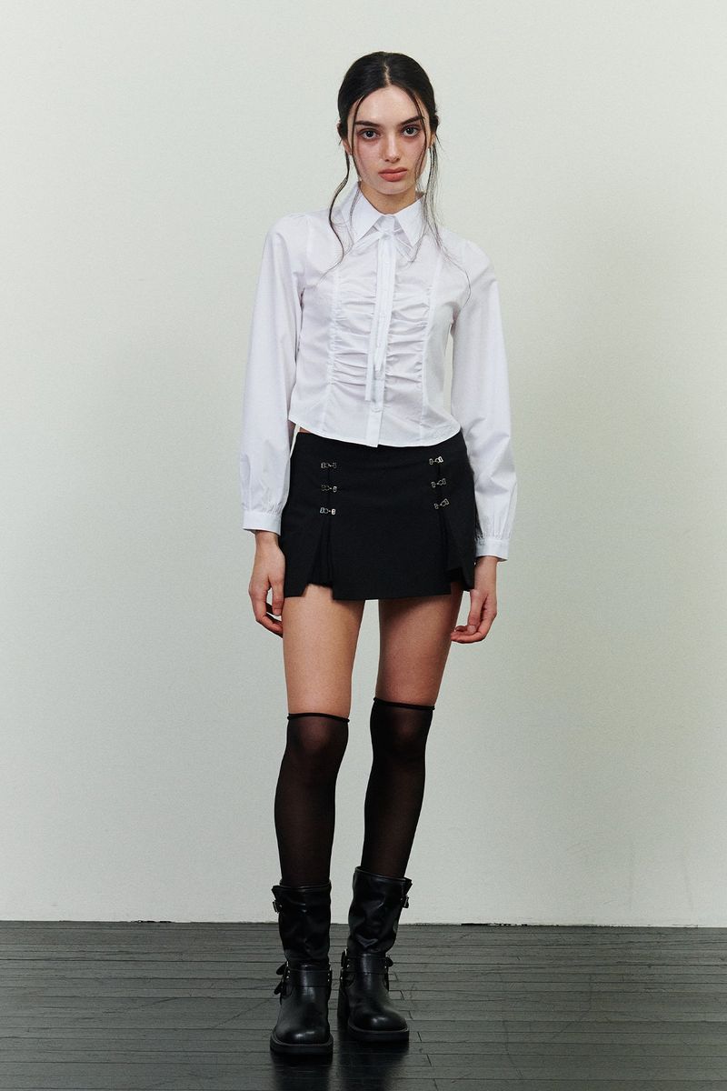 PAIN OR PLEASURE（ペインオアプレジャー）の「DAFFODIL HOOK SKIRT black（Skirts）」