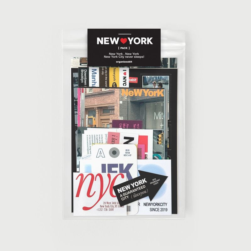 Organize a bit（オーガイナズ ア ビット）の「oab newyork pack / scrap sticker set（Miscellaneous Goods/Stationery）」