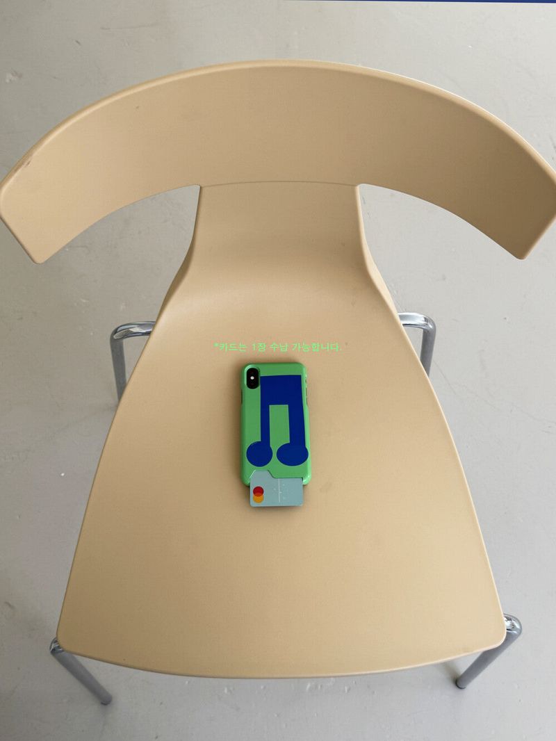 [card case] greenmusicnote