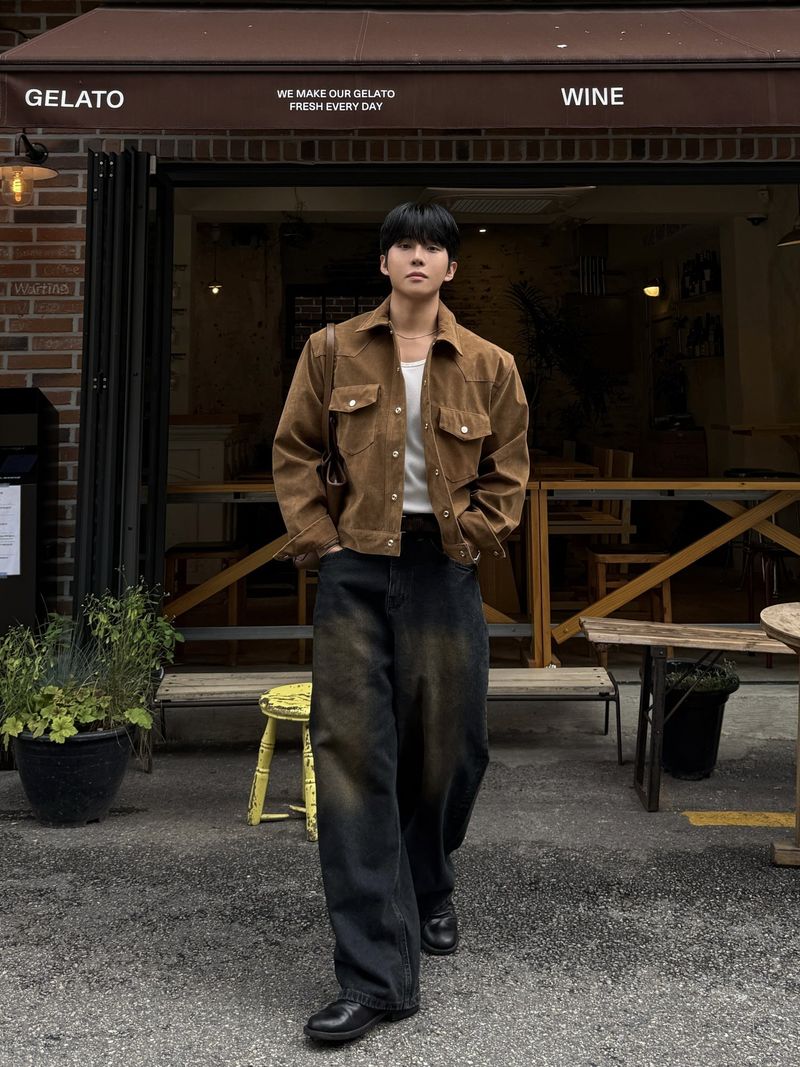 Tony western cropped suede jacket