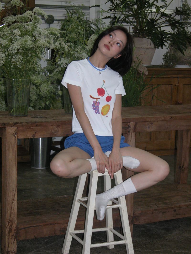 Fruits T-shirts,White
