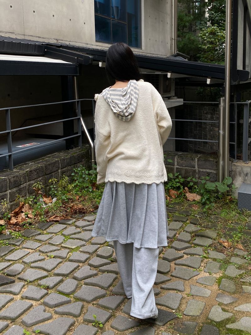 stripe hoody T