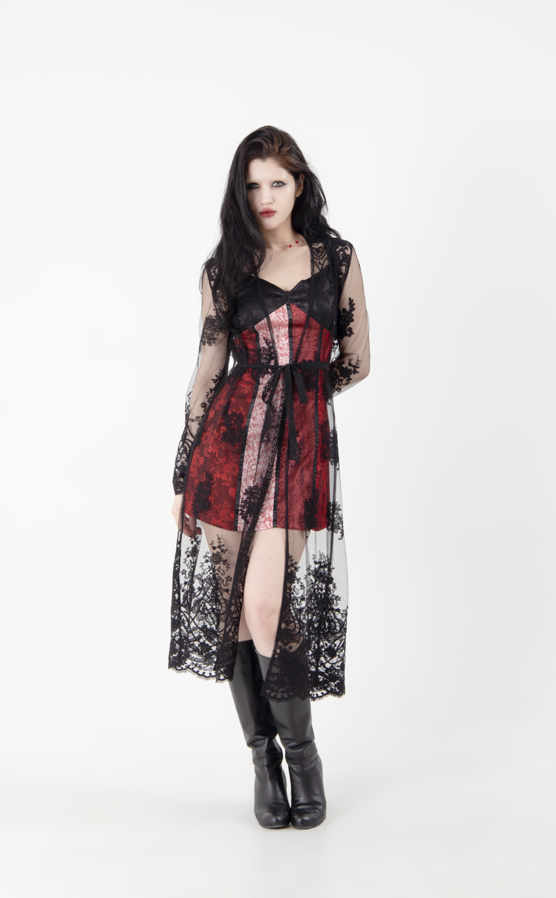 JACQUARD DRESS #TWILIGHT