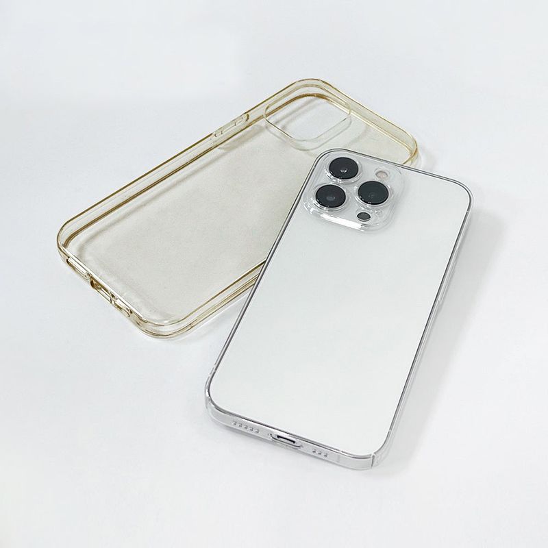 168cm（168センチ）の「変色のないクリアハードスリムフォンケース（スマホグッズ/小物）」