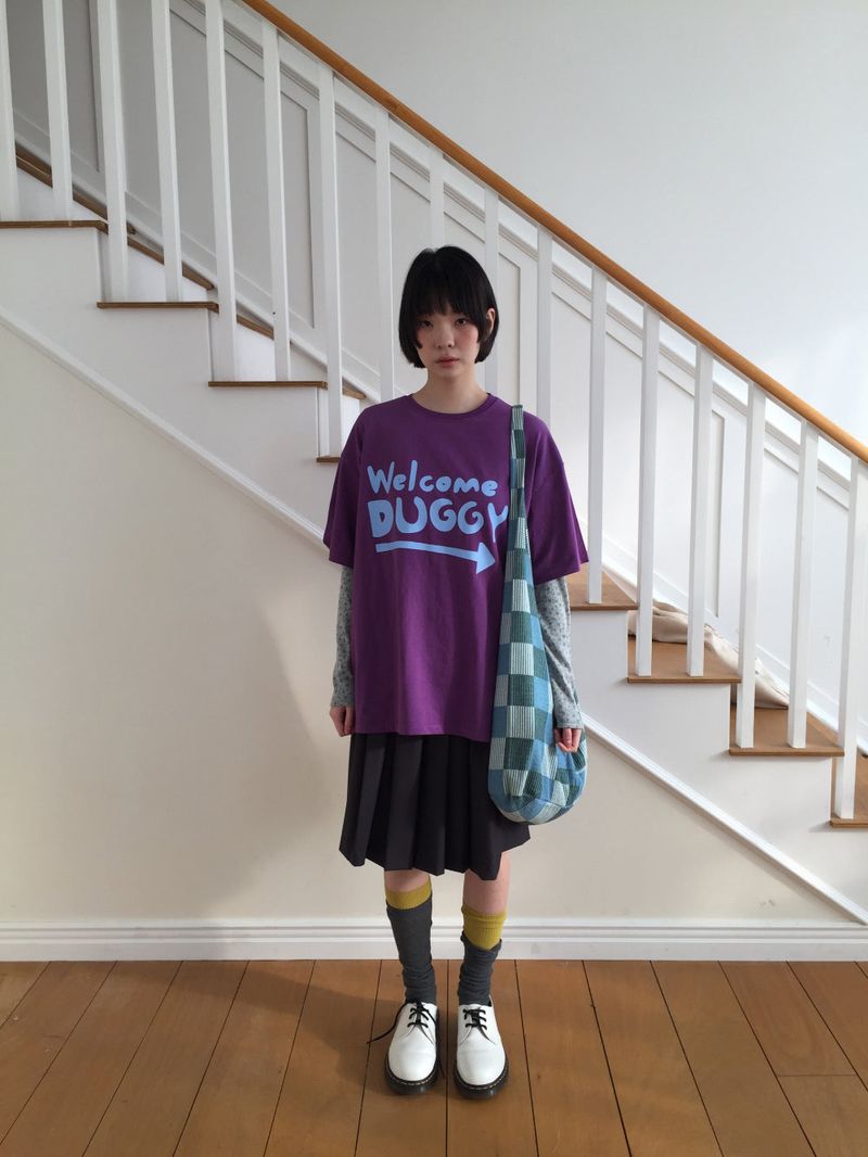 YWD パッチワーククロスボディーバッグ (2color)