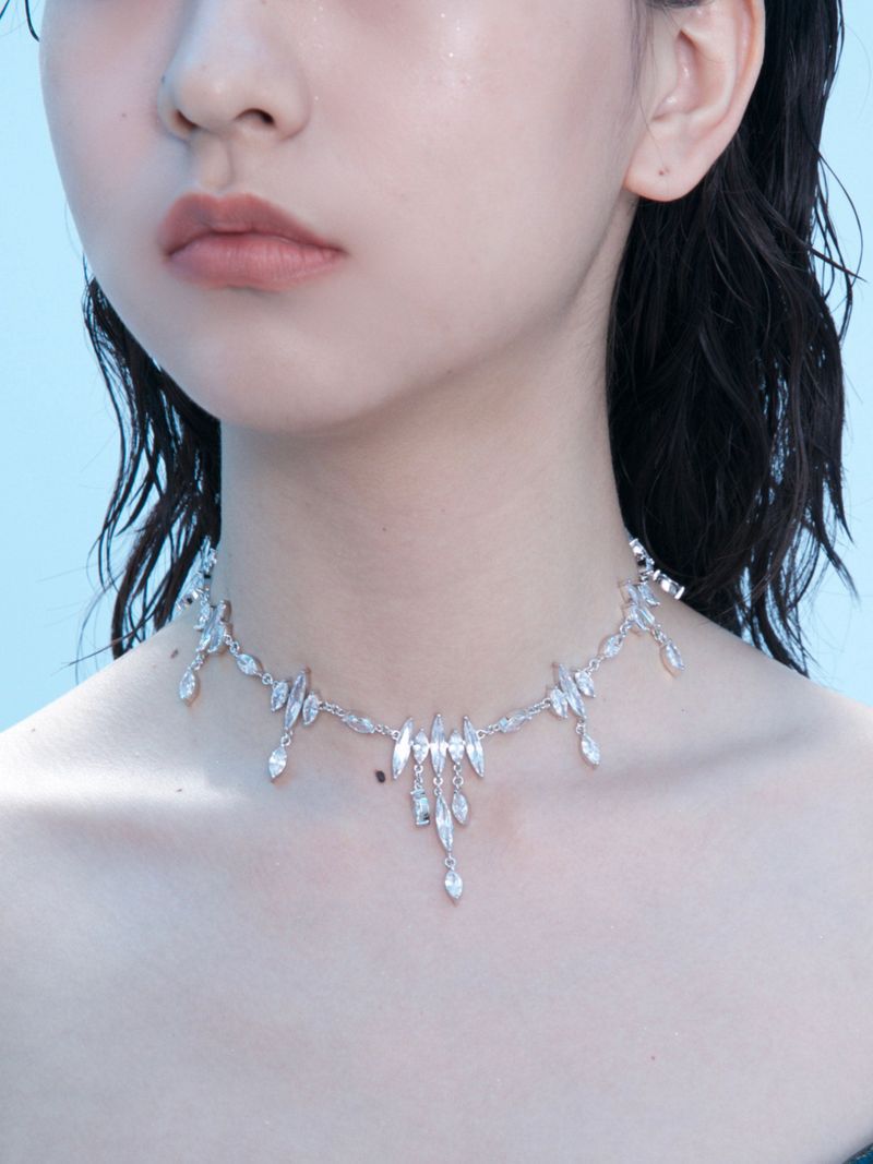 Drop Choker Necklace - "Radiant" Collections