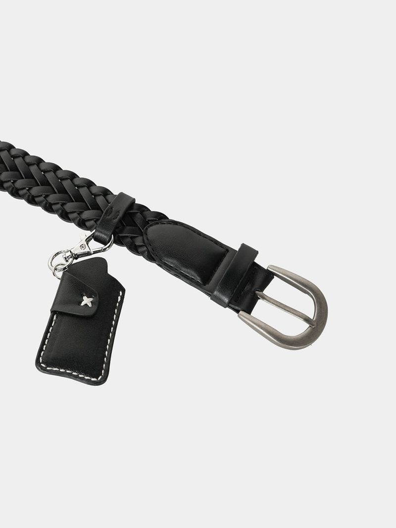 ASCLO Key Ring Weave Leather Belt (2color)