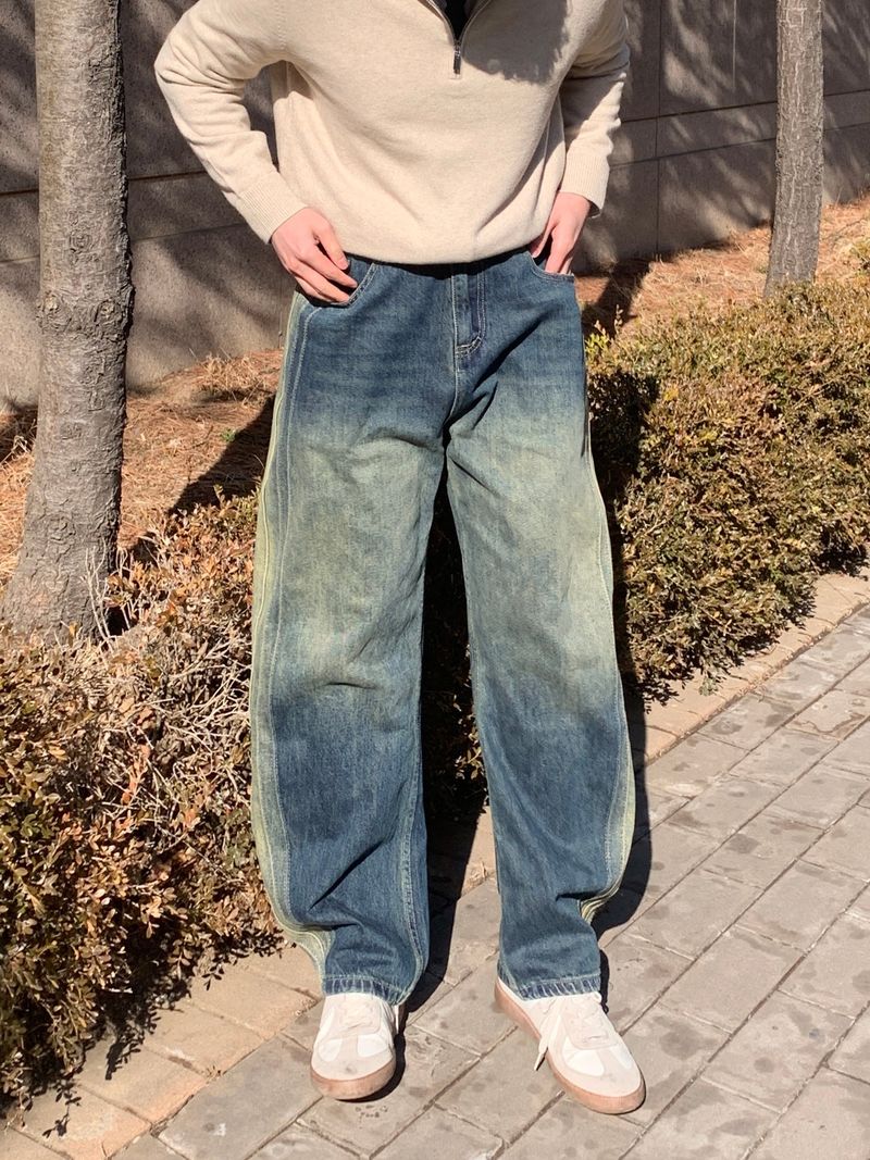 Side Denim Pants