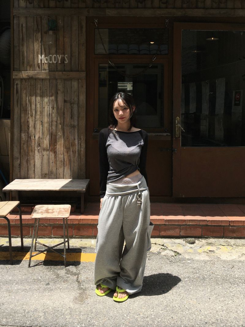 Folder Keyring Banded Sweatpants (4c)