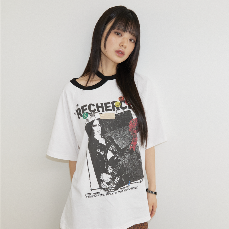  CHOKER ROCK T-SHIRT WHT