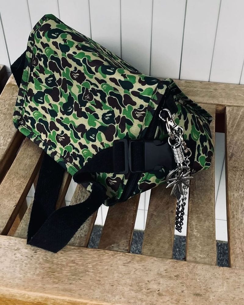 Weed Charm Hook Layered Keychain