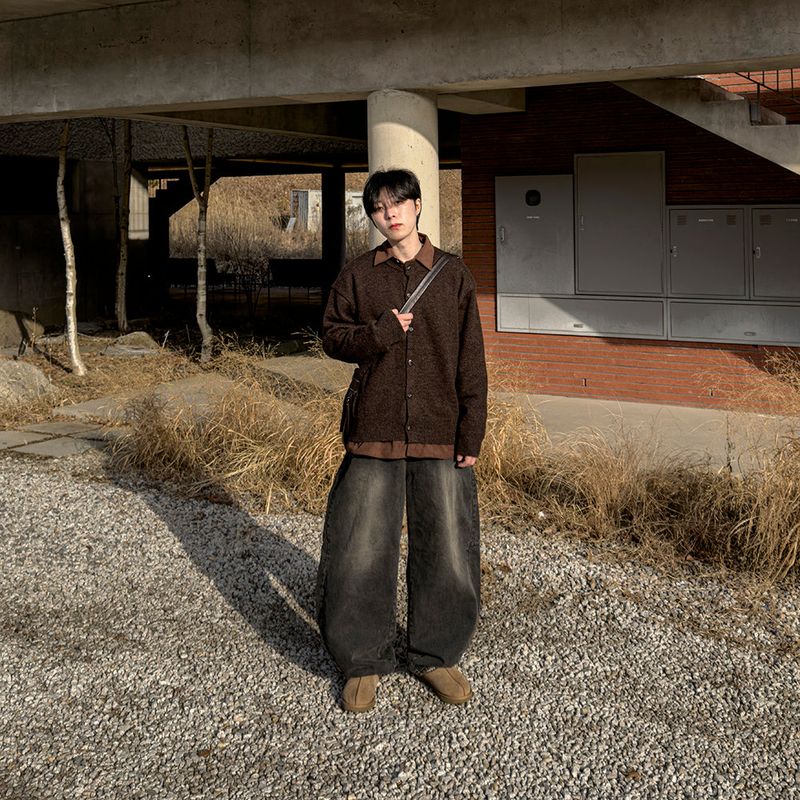 Lunet Wool Round Cardigan