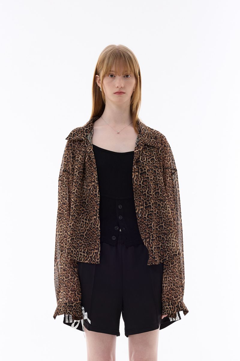 ARIKIM（アリキム）の「LEOPARD OVERSIZED SHIRT / BROWN（Tops）」