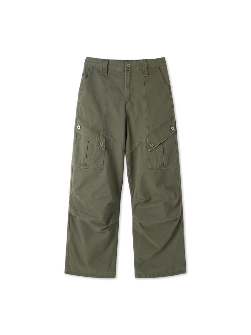 Deep garment pin dying cargo pants