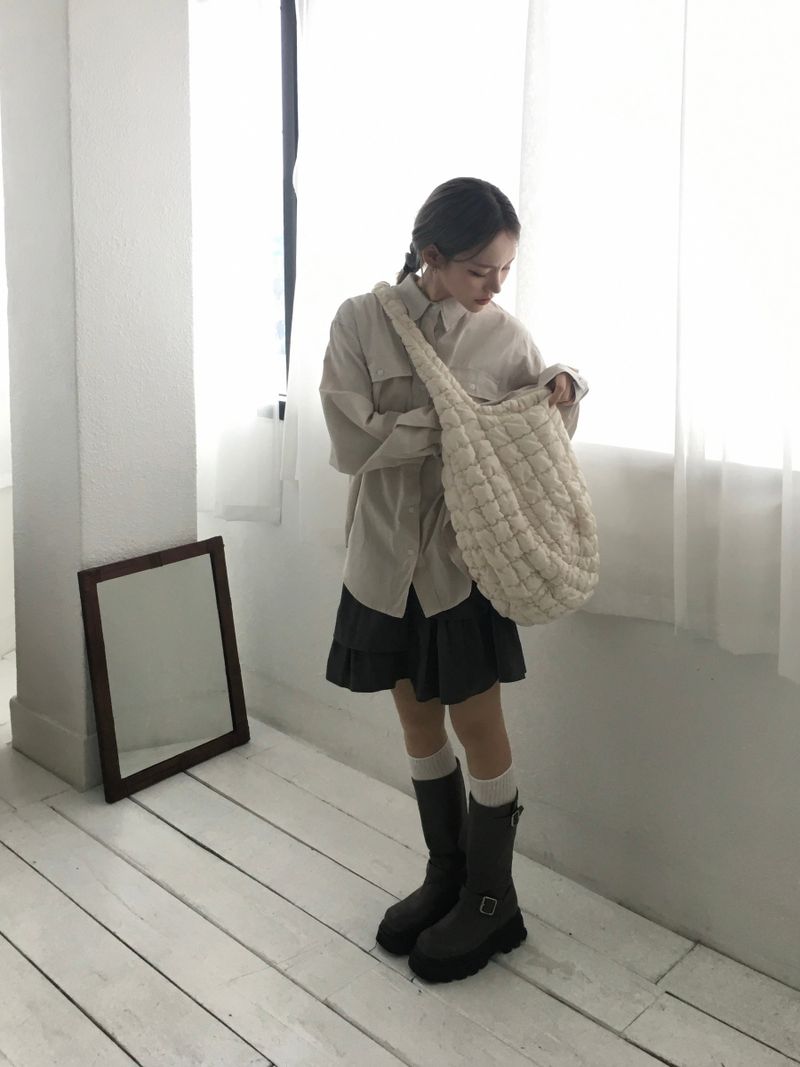 Mute Unbalanced Layered Skirt (3c)