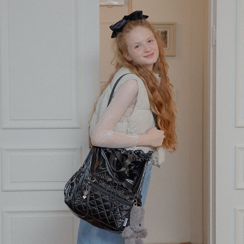 MELLO QUILTING BACK PACK (BLACK)
